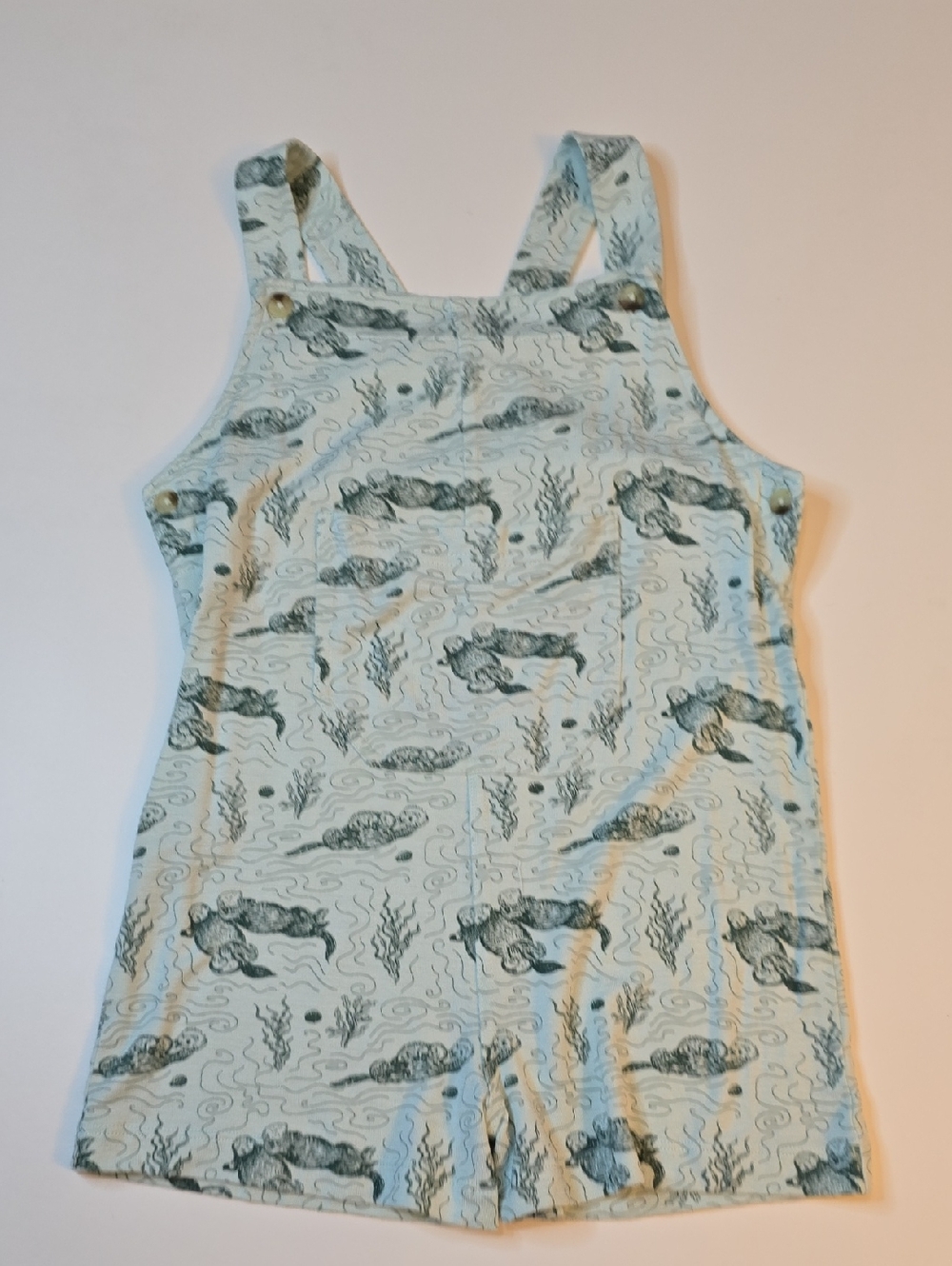 kate quinn Otter Print Bamboo Shorts Romper